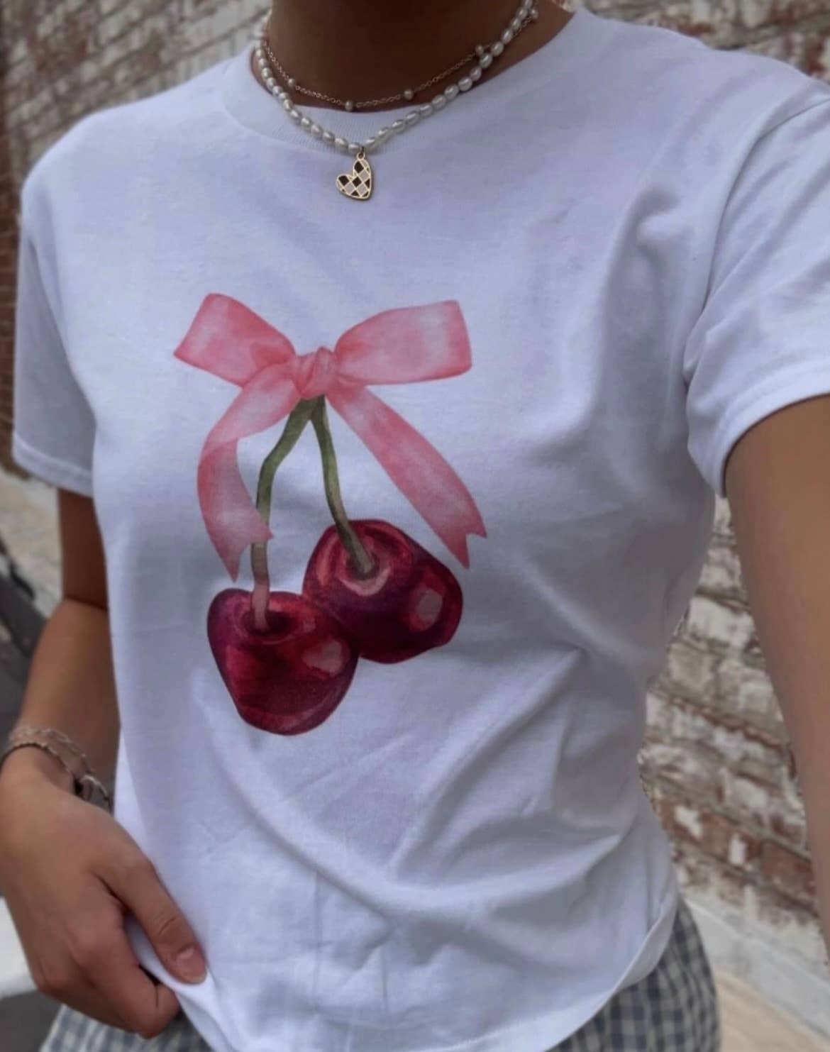 Sunday Violets Cherries Baby Tee
