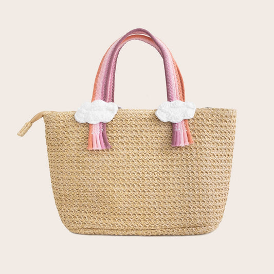 Saint Ida Purple Sands Rainbow Tote Bag