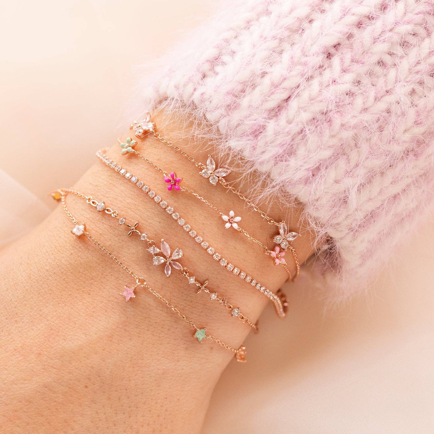 Endless Tennis Bracelet — 18K Gold Plated CZ, 6.5"