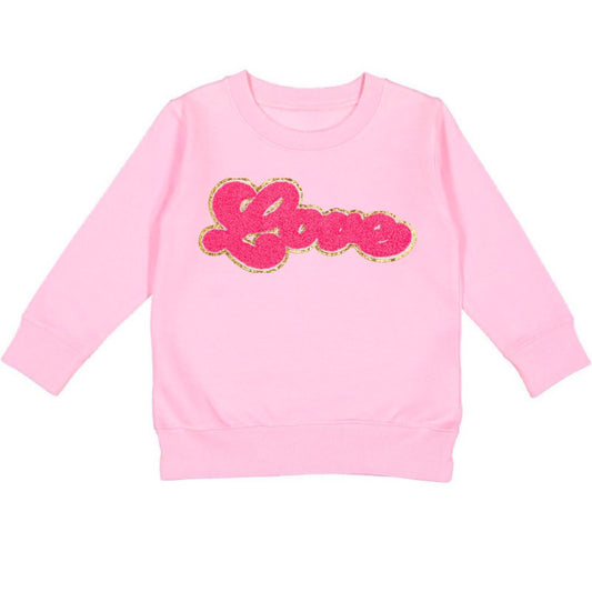 Sweatshirt mit Aufnäher „Love Patch“ zum Valentinstag