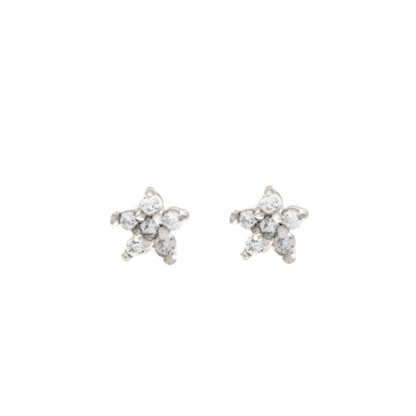 Girls Crew Teeny Tiny Star Rose Gold Studs