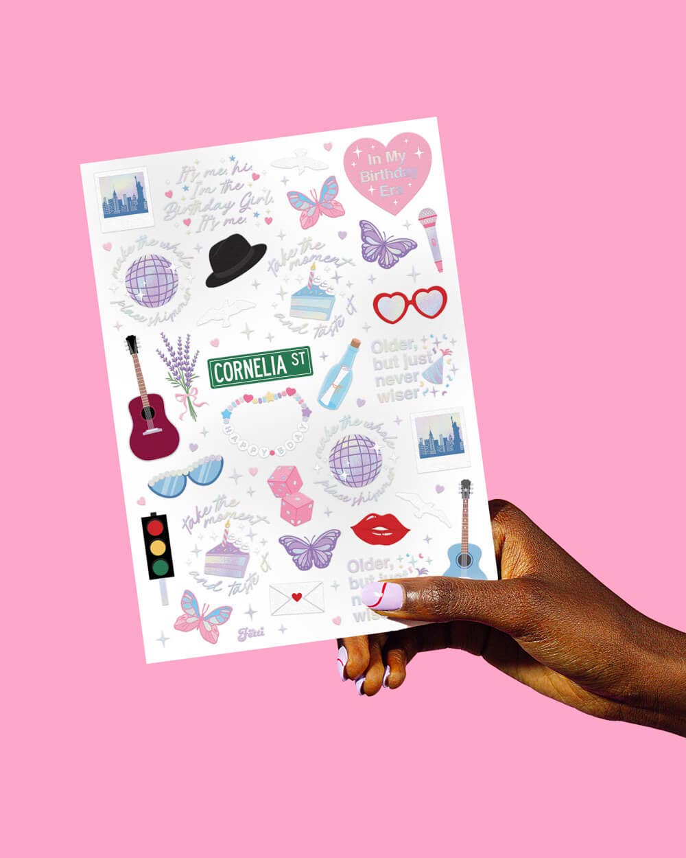 Taylor Swift Birthday Era Temporary Tattoos | Set of 50