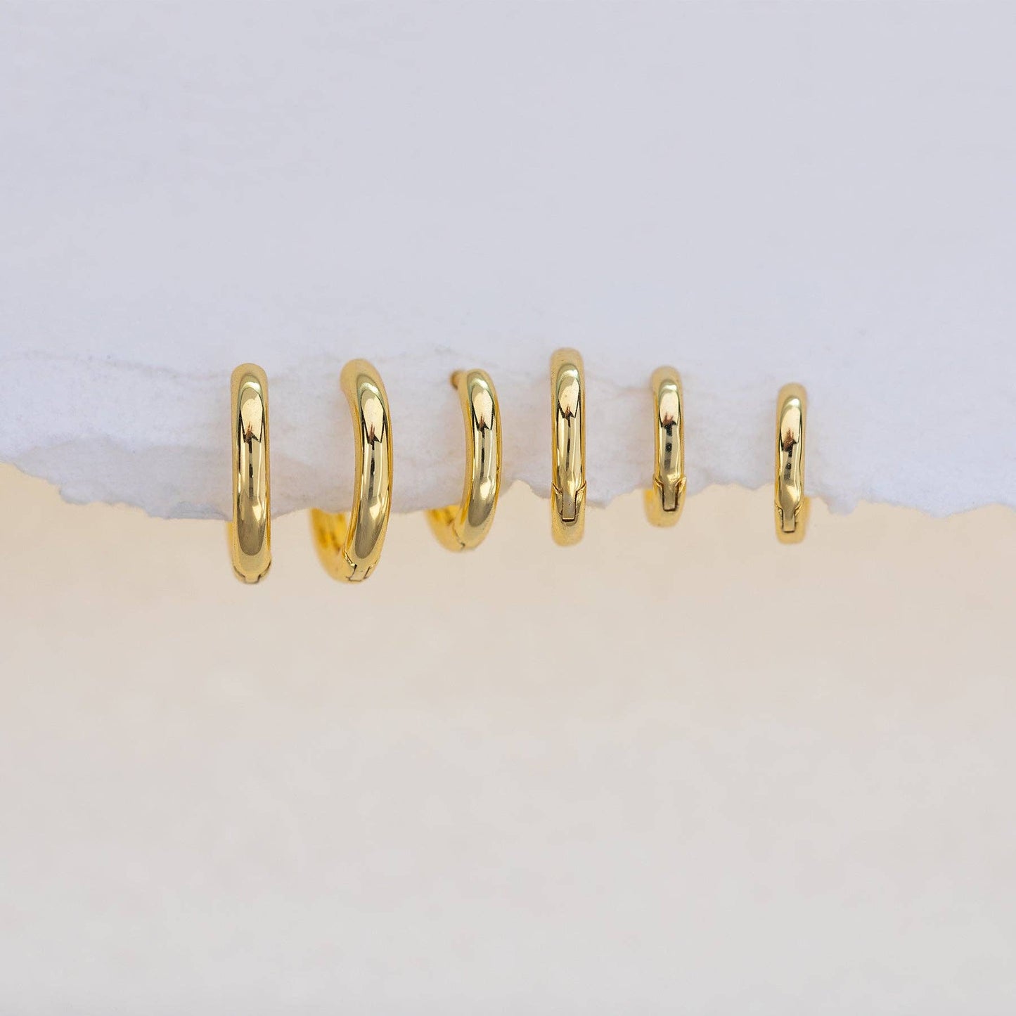 Angel City Hoop Set — 18K Gold Plated, 3 Pairs