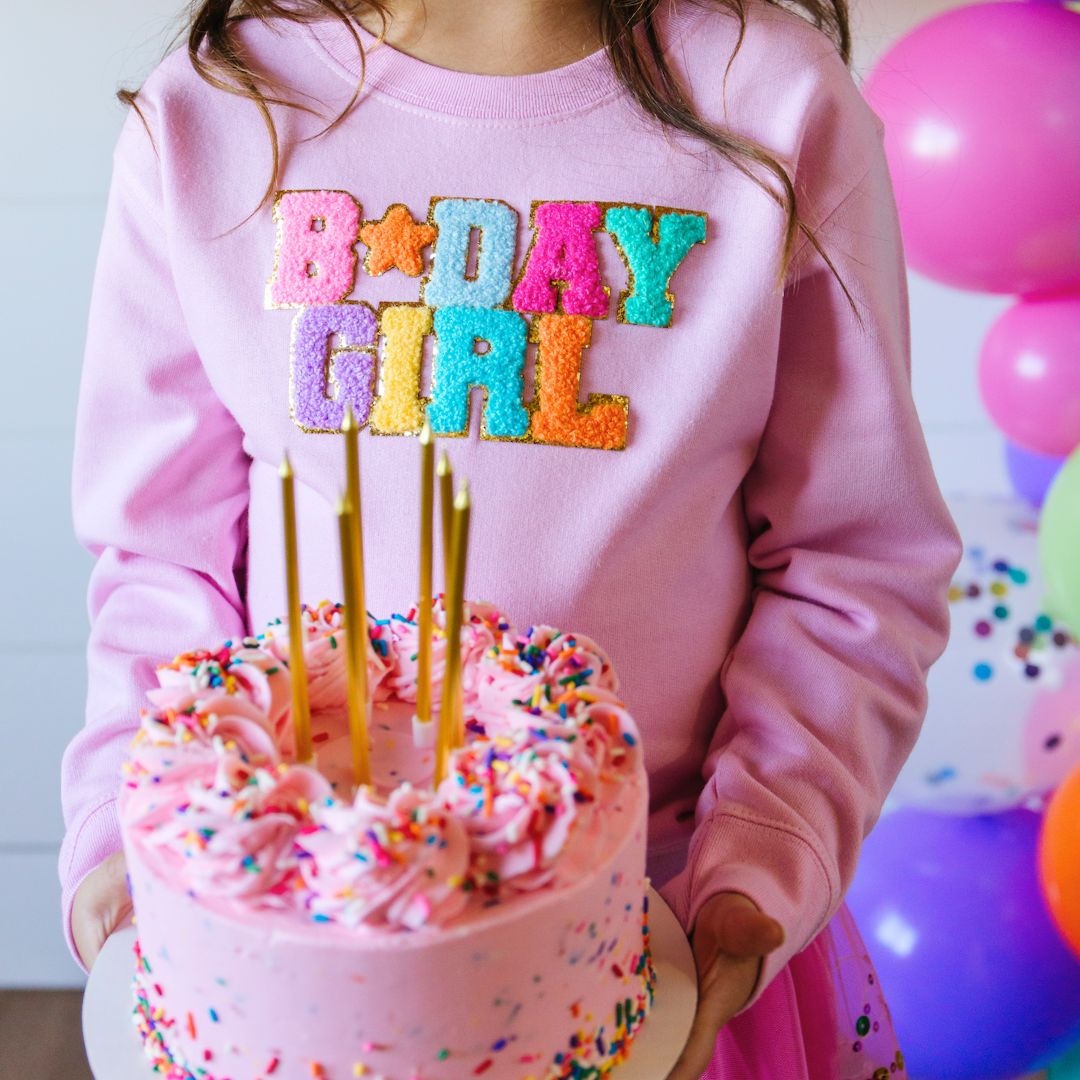 B-Day Girl Patch Sweatshirt