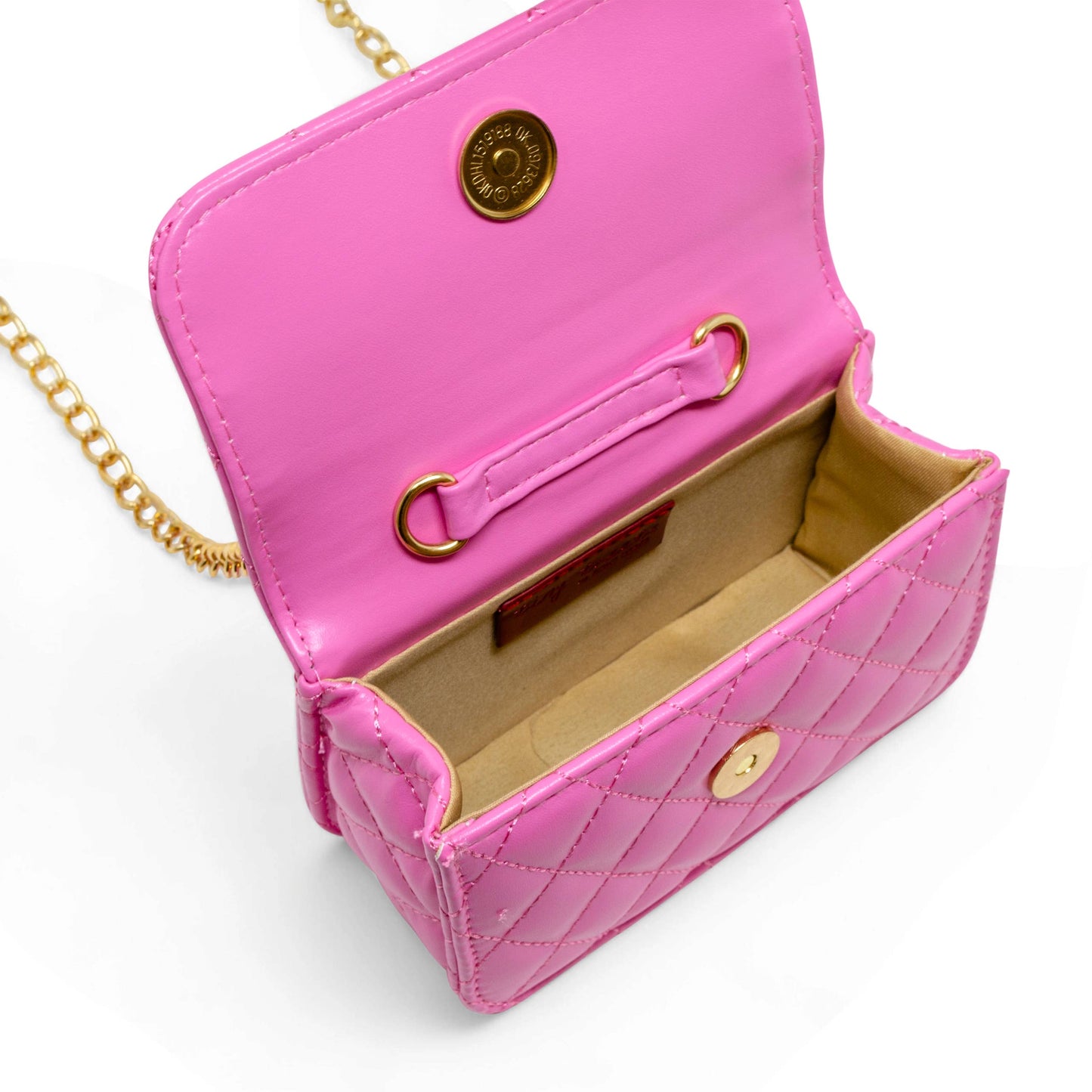 Classic Link Chain Top Handle Handbag | Hot Pink