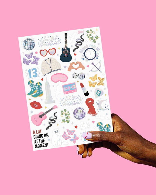 Taylor Swift Eras Temporary Tattoos | Set of 74