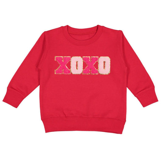 Sweatshirt mit Valentinstags-Aufnäher „XOXO“
