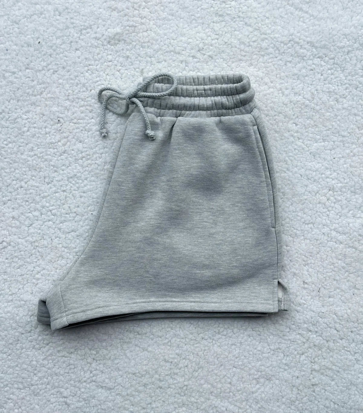 Sunkissed Coconut Basic Blank Shorts | Afternoon Grey