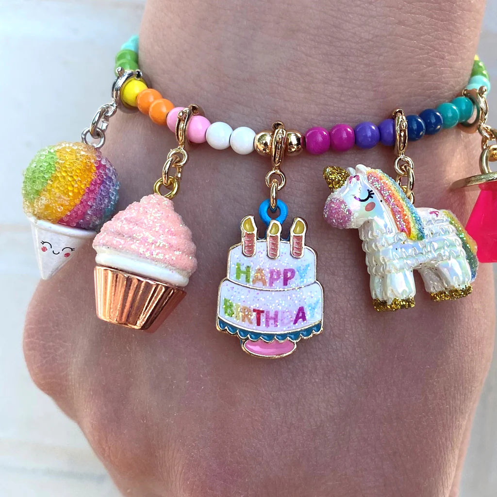 CHARM IT! Gold Happy Birthday Charm