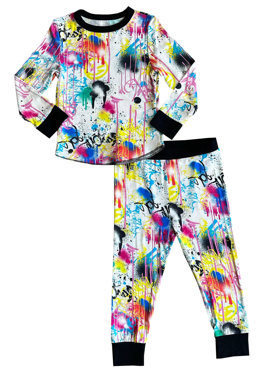 Rowdy Sprout Graffiti Pajamas