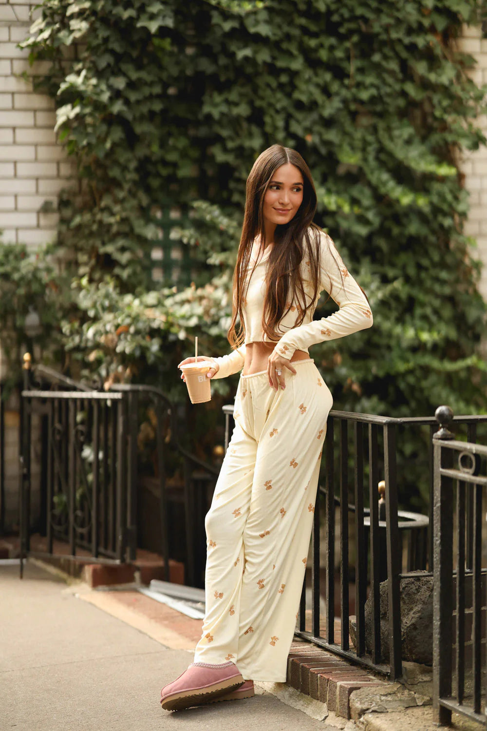 Happy Camp3r “Camp3y Dreams” Emma Lounge Bottoms – Teddy Print