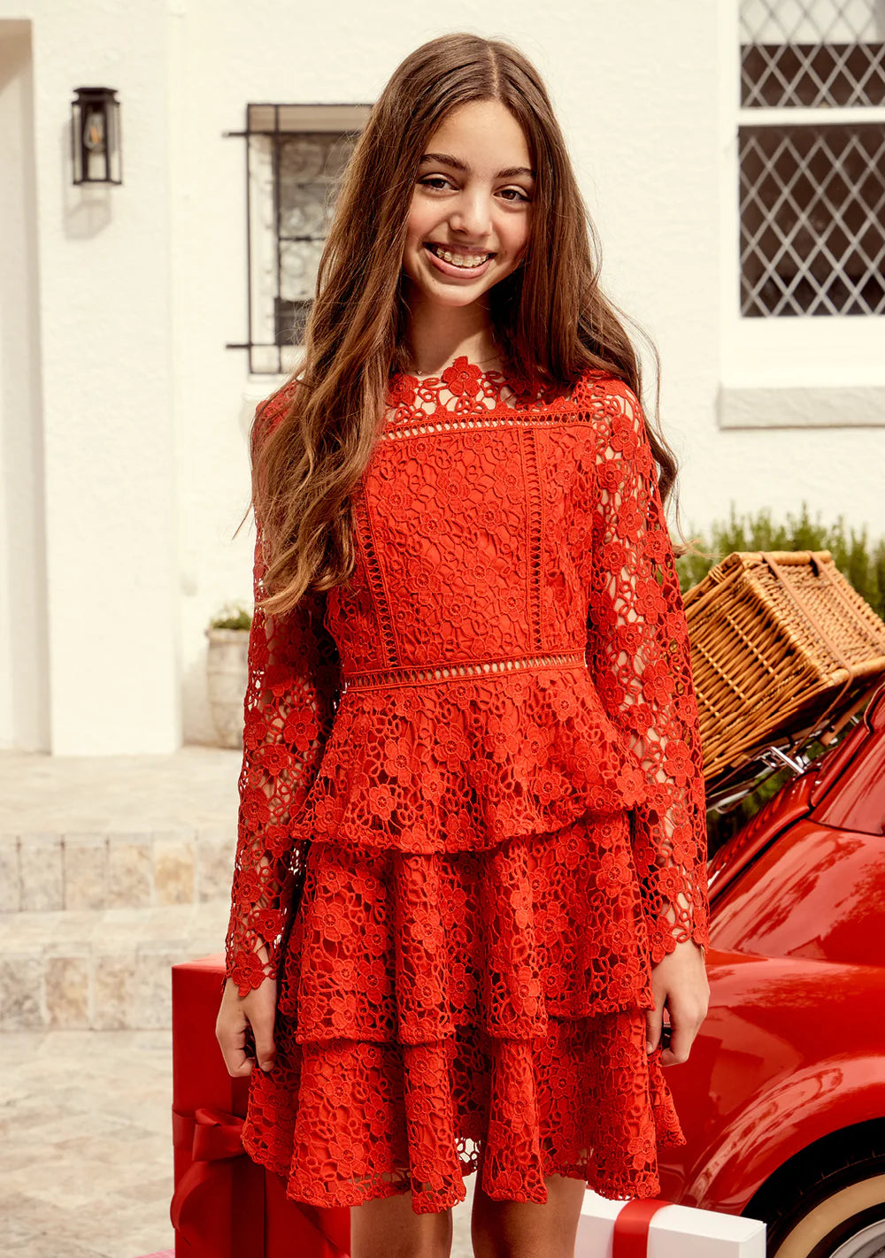 Marlo Kleid mit Blumenstickerei