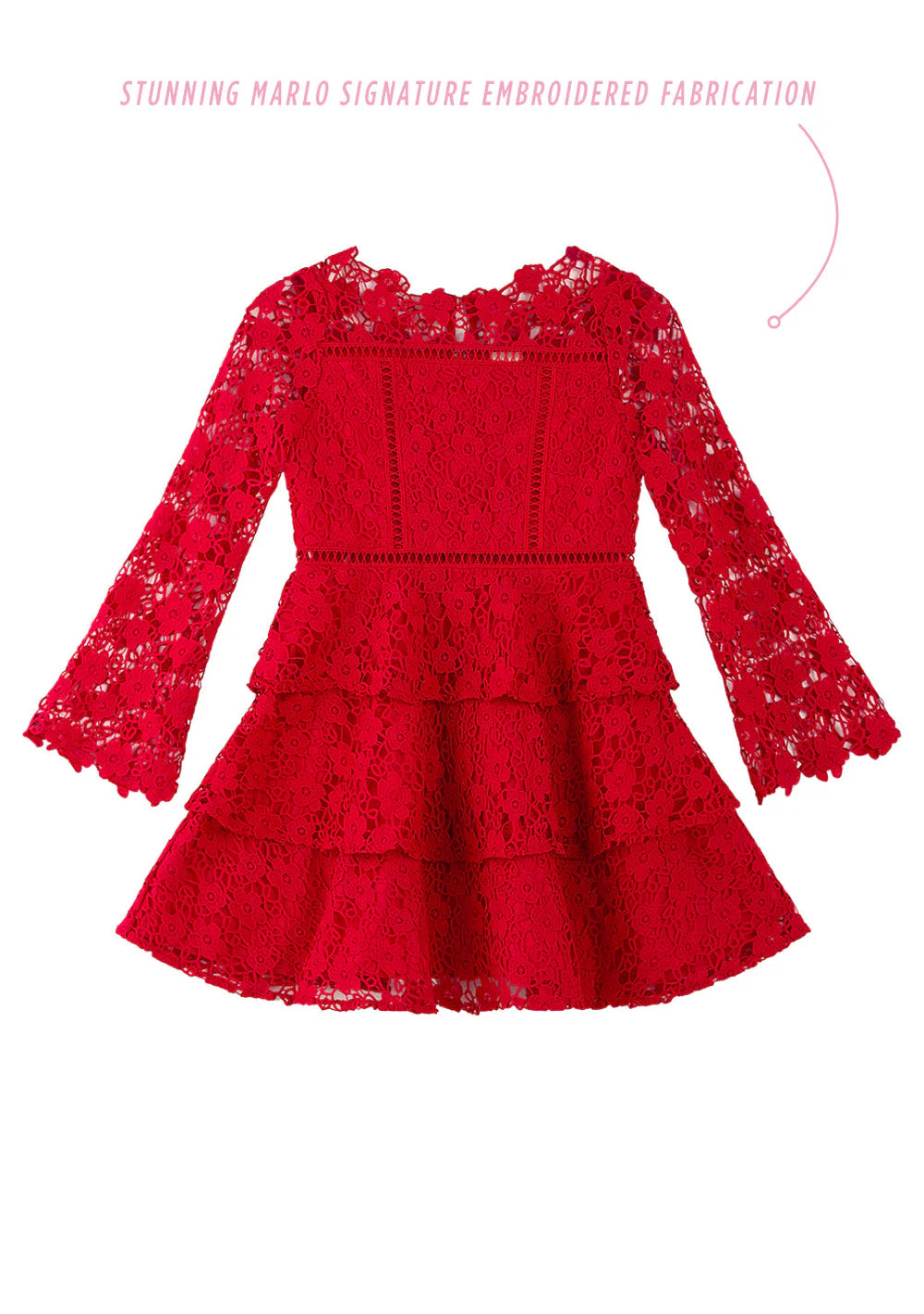 Marlo Kleid mit Blumenstickerei