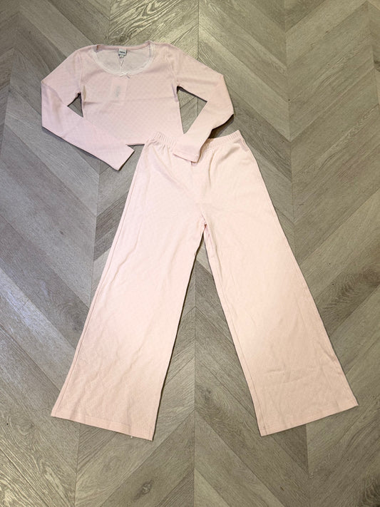 Theme NYC Jax Heart Pointelle Long Sleeve | Baby Pink