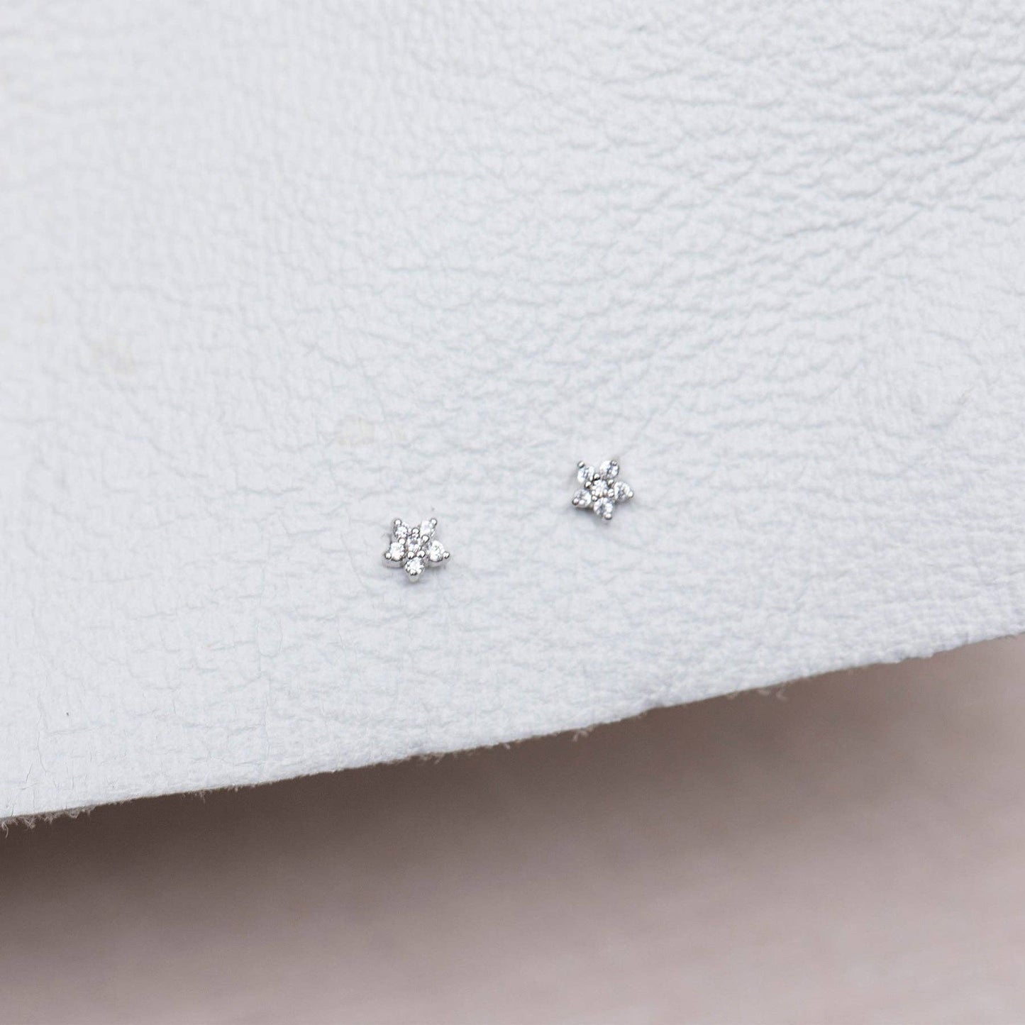 Girls Crew Teeny Tiny Star Rose Gold Studs