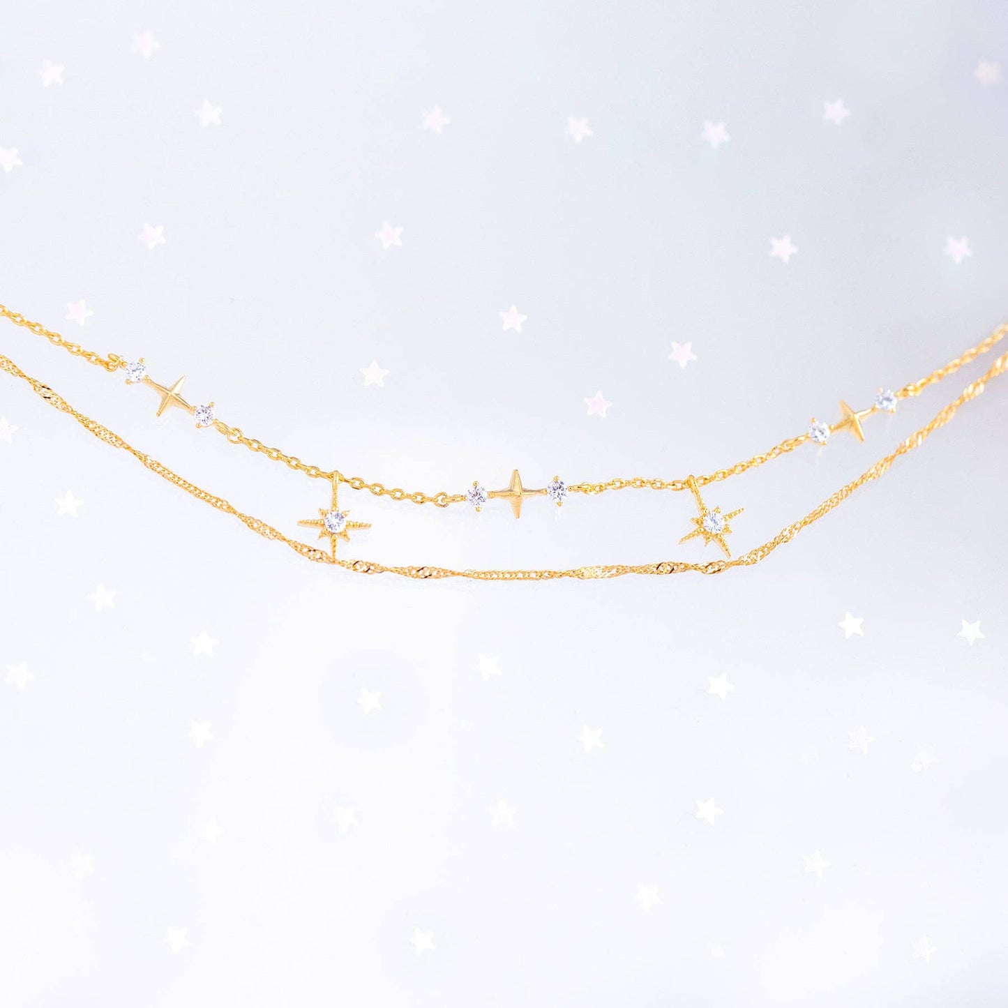 Girls Crew Wandering Stars Gold Bracelet