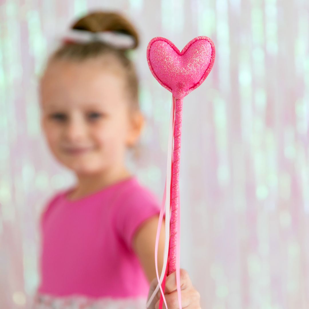 Rosa Herz Valentinstag Zauberstab