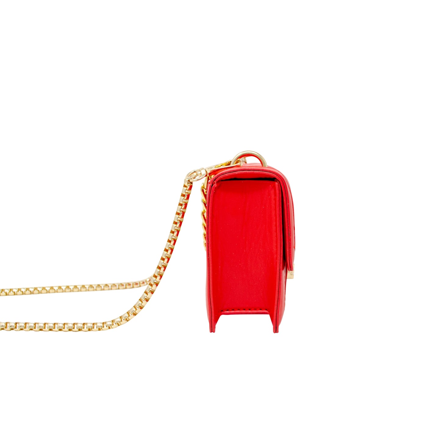 Classic Quilted Large Flap Handbag - Red