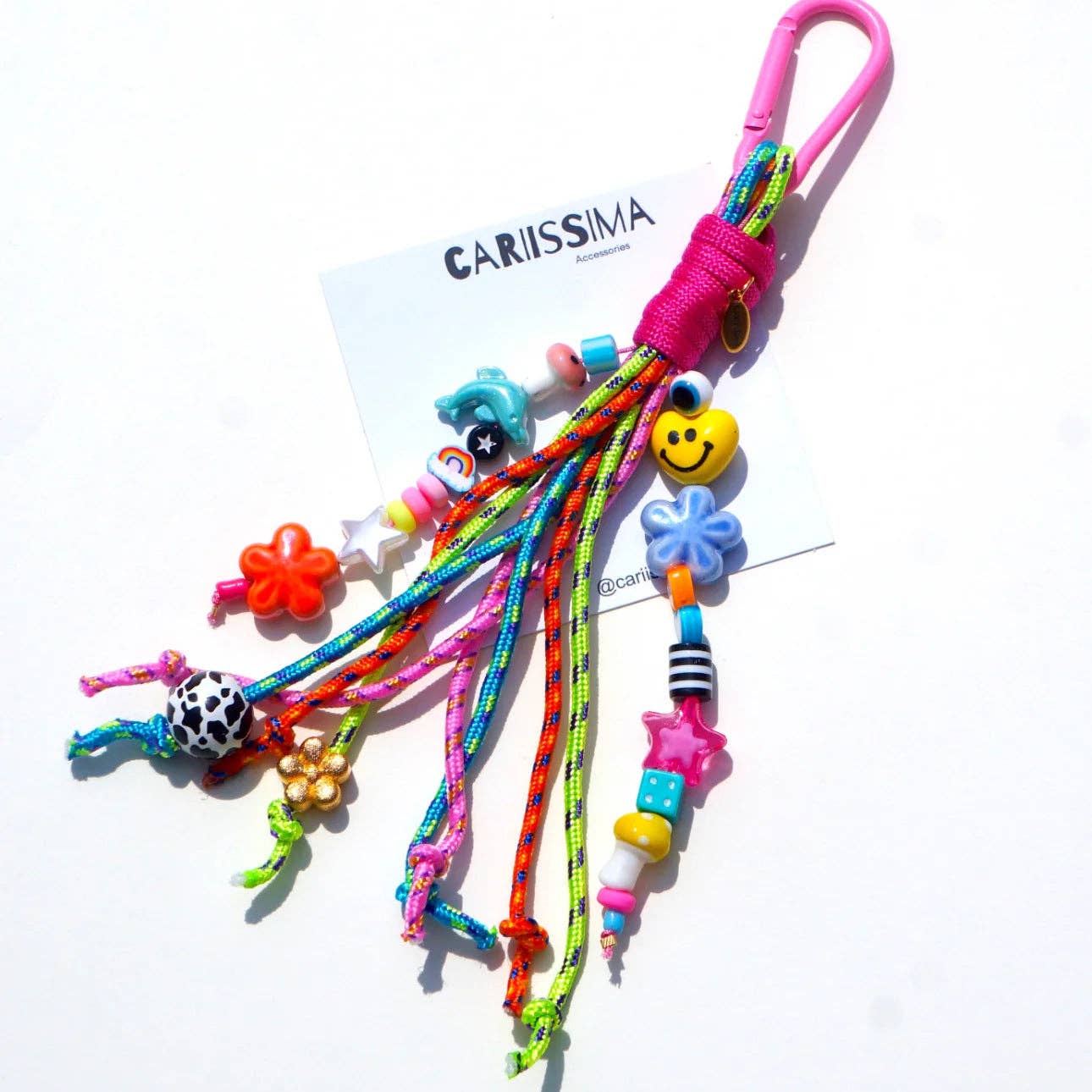 Color Pop Braided Bag Charm – Cartoon Edition