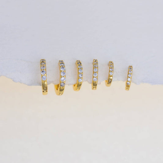 Girls Crew Walk of Fame Hoop Gold Set