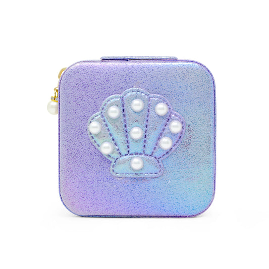 Mermaid Seashell Pearl Jewelry Box | Purple