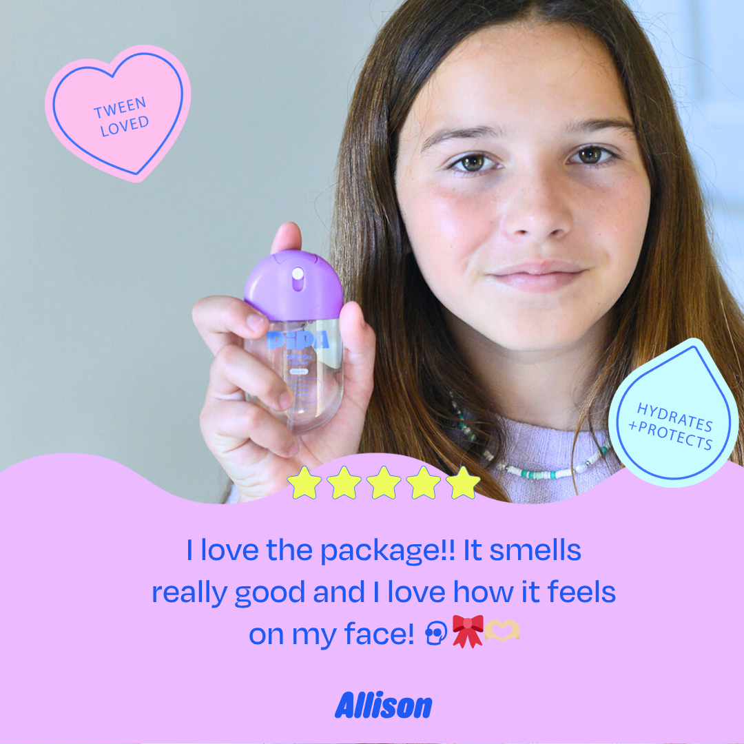 Pipa Glow Go Facial Mist — Rose Water Hydrating Mist for Tweens