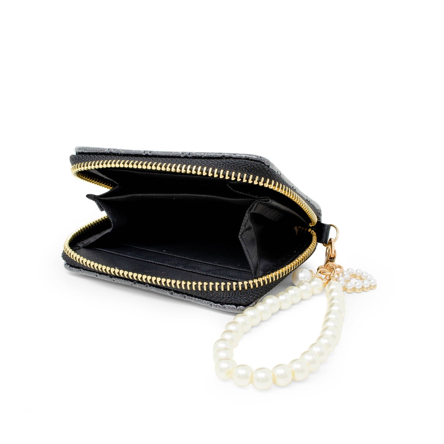 Sparkle Quilted Wallet Holiday Edition | Black