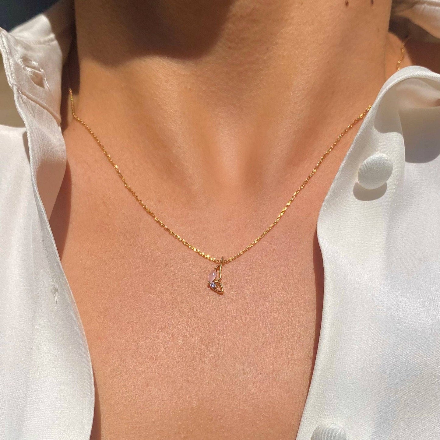 Butterfly Besties Necklace Set - Gold
