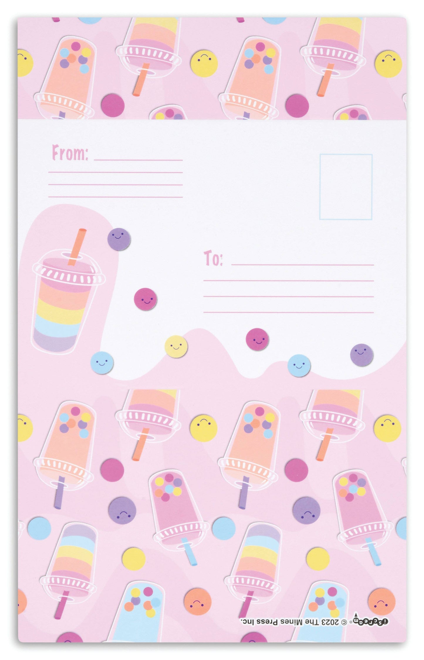 Iscream Rainboba Tea Foldover Cards