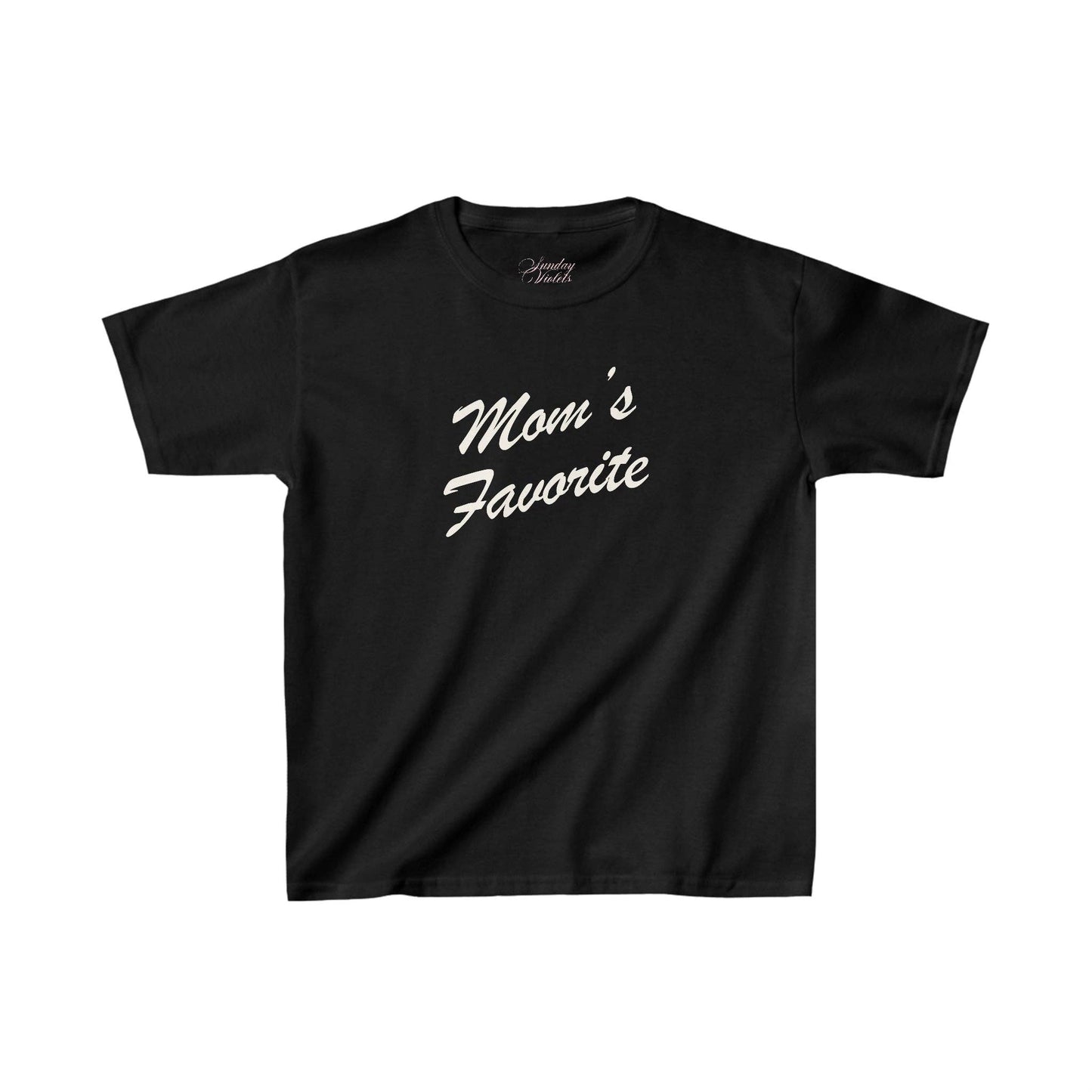 Sunday Violets Mom's Favorite Baby Tee | Navy