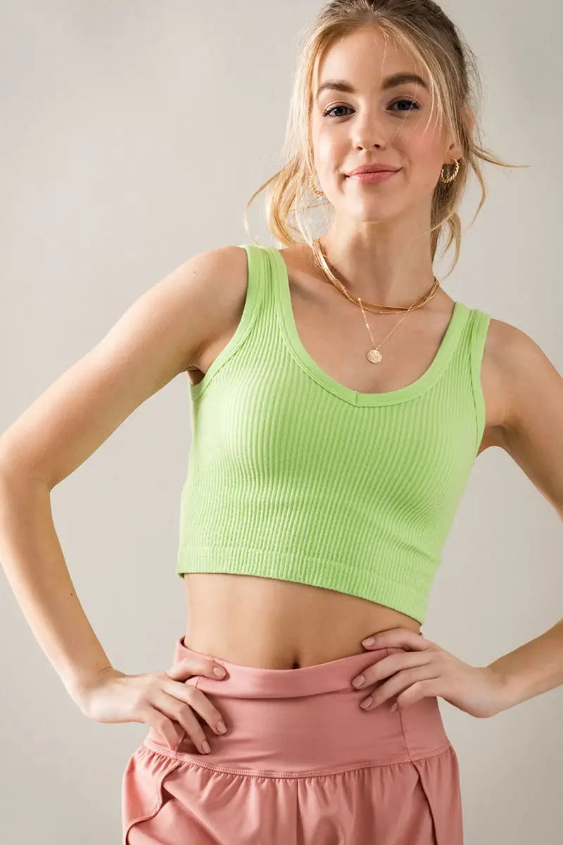 Seamless Crop Tank Top