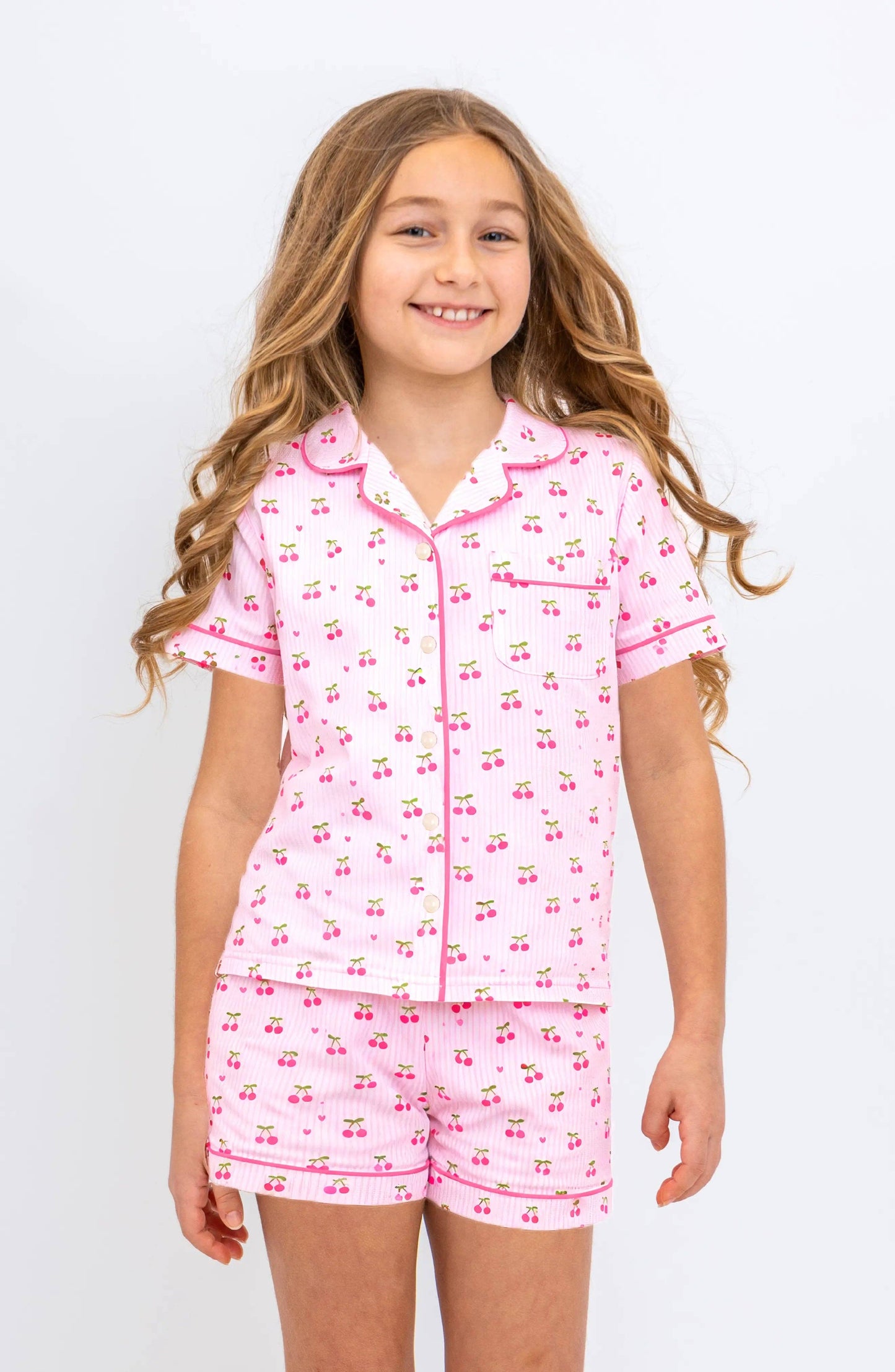Preppy Goose Cherry Jersey Short Sleeve PJ Set