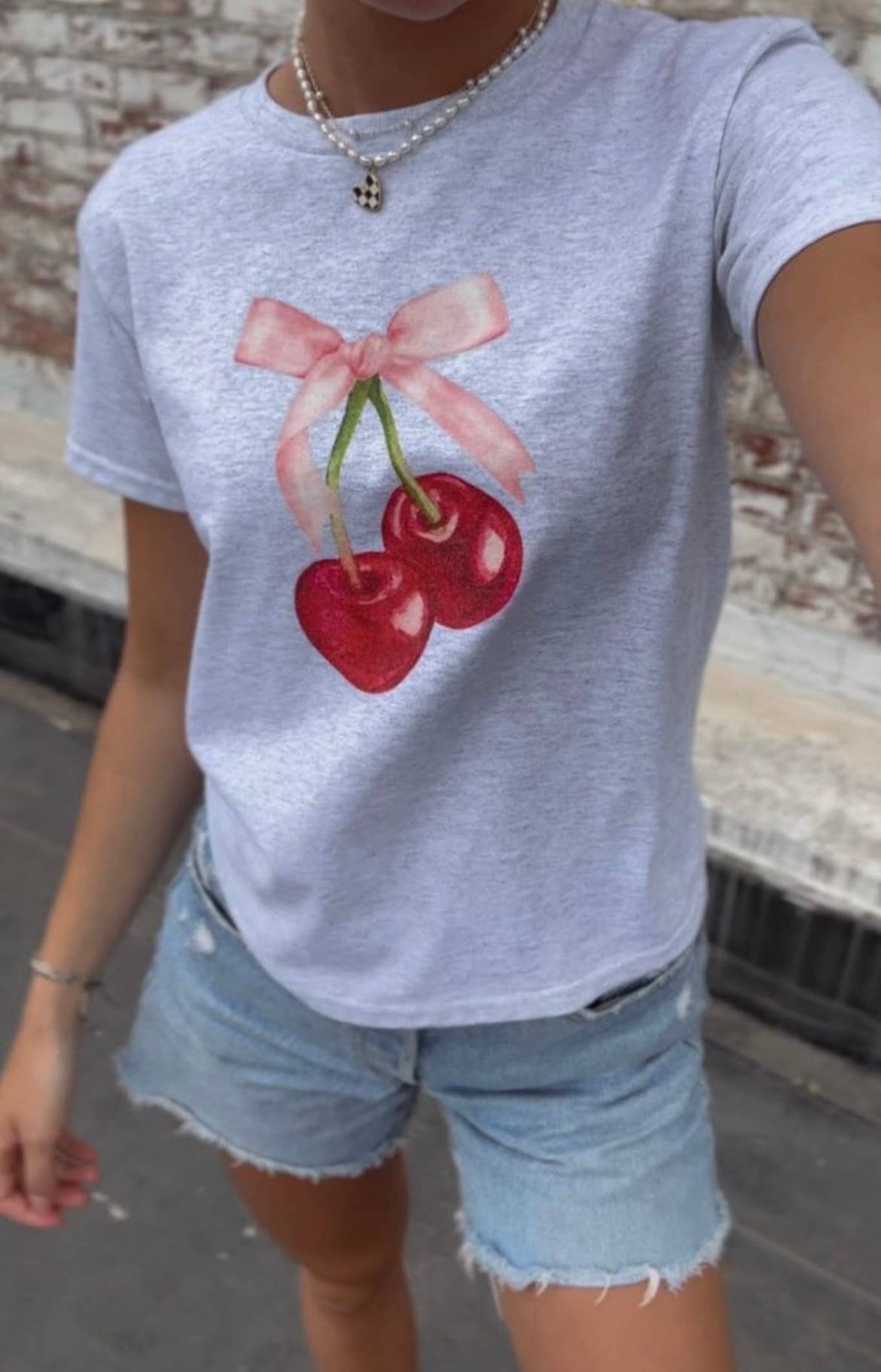 Sunday Violets Cherries Baby Tee
