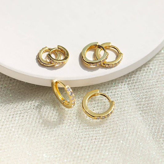 Girls Crew Walk of Fame Hoop Gold Set