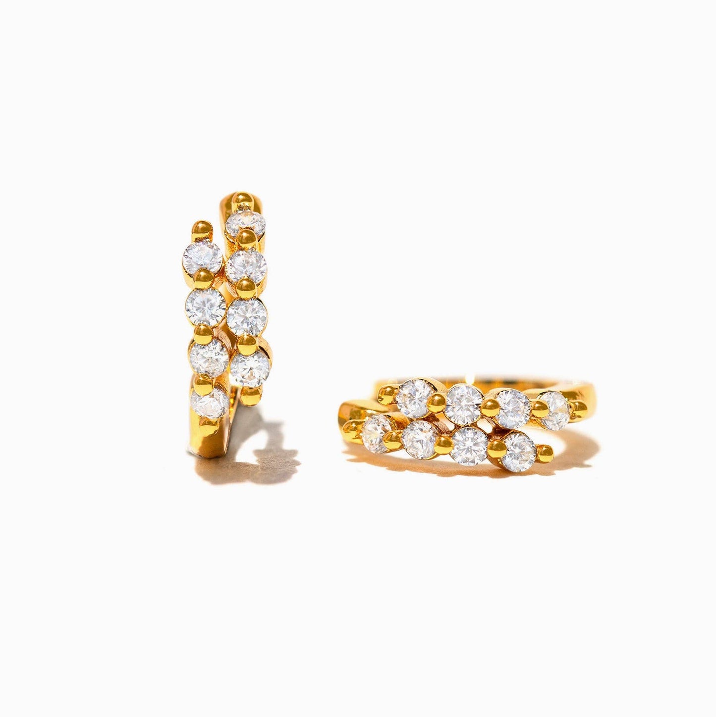 Girls Crew Mirrorball Gold Hoops