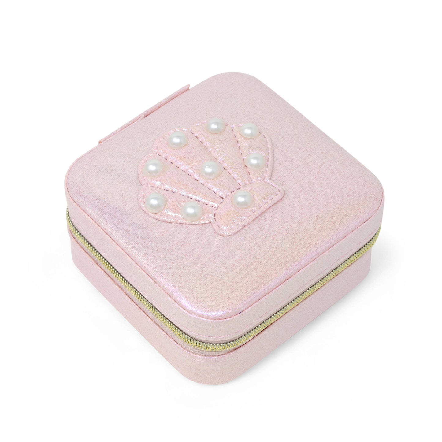 Mermaid Seashell Pearl Jewelry Box | Pink