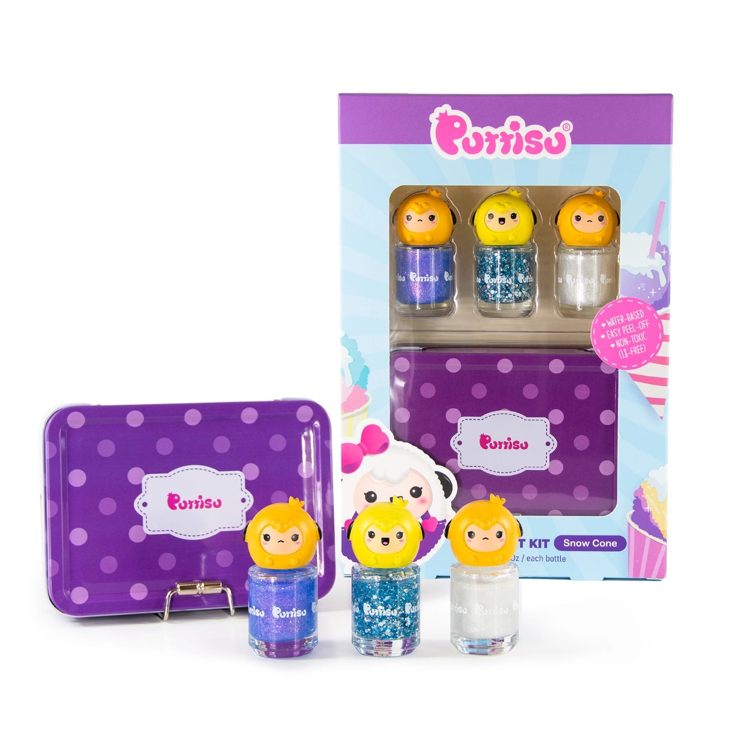 Puttisu 3-color Nail Art Kit - Snow Cone