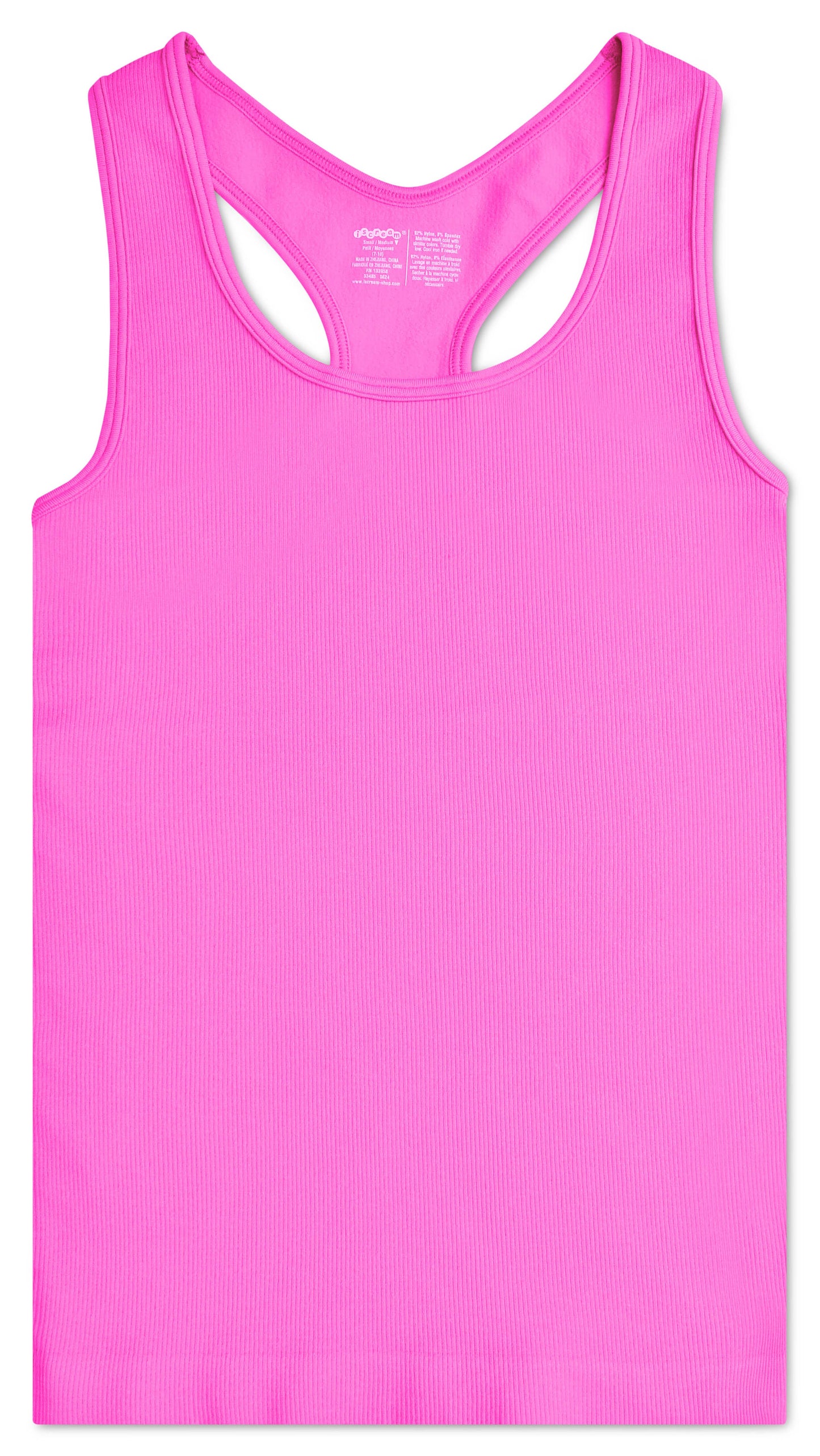 Ribbed Racerback Tank | Pretty Pink