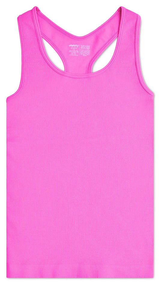 Ribbed Racerback Tank | Pretty Pink