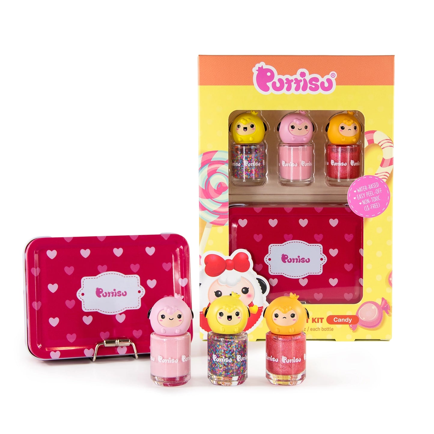 Puttisu 3-color Nail Art Kit - Pink Candy
