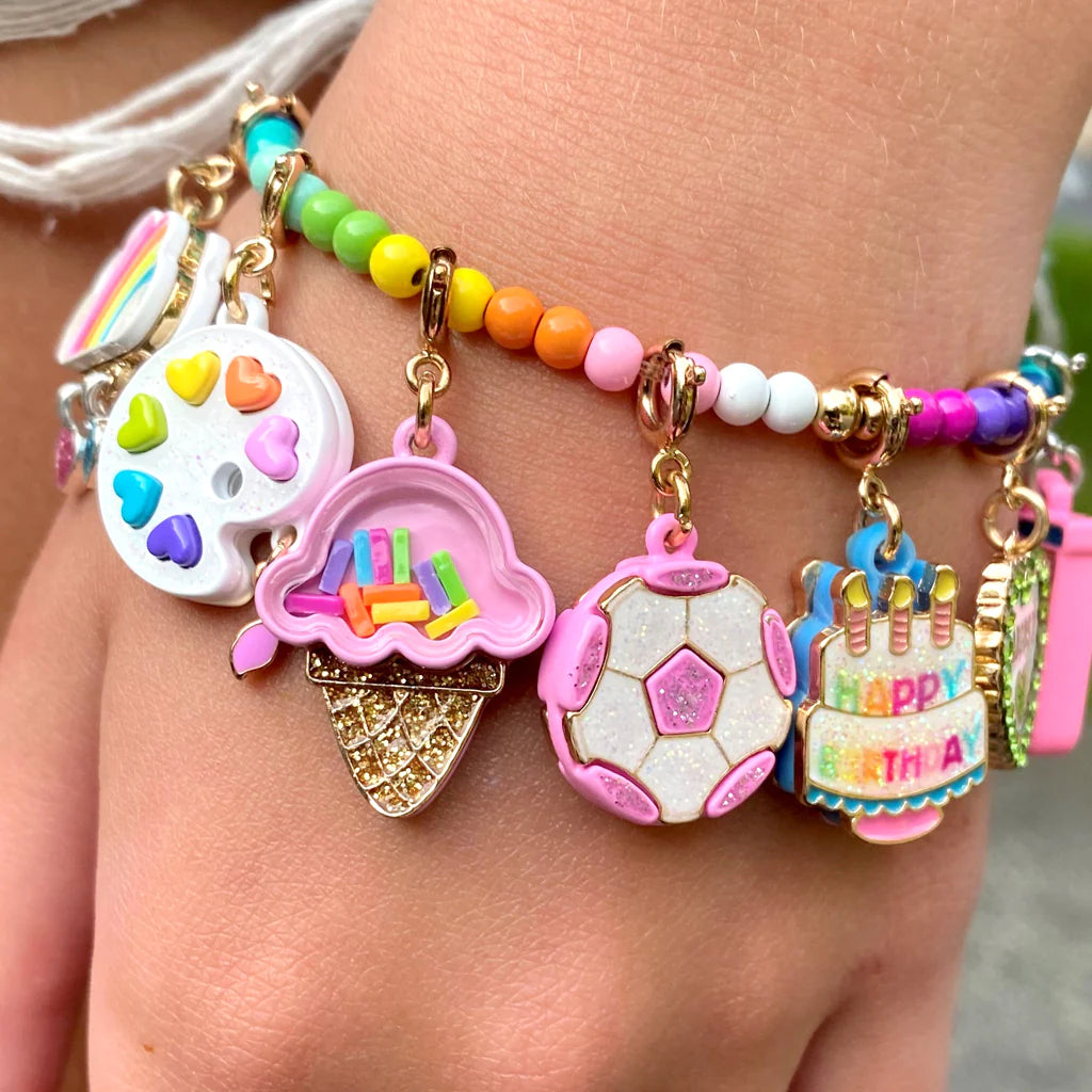 CHARM IT! Gold Happy Birthday Charm