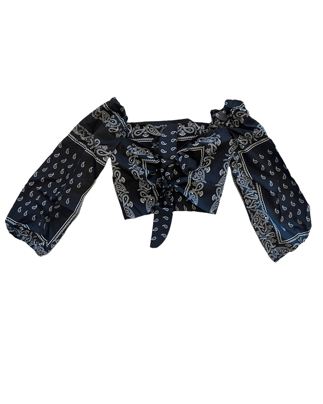 Thema NYC Zoe Top | Schwarzes Bandana