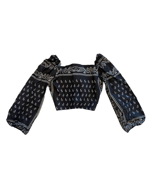 Theme NYC Zoe Top | Black Bandana