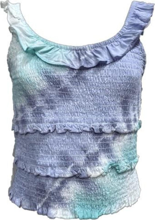 Vintage Havana gesmoktes Rüschen-Tanktop
