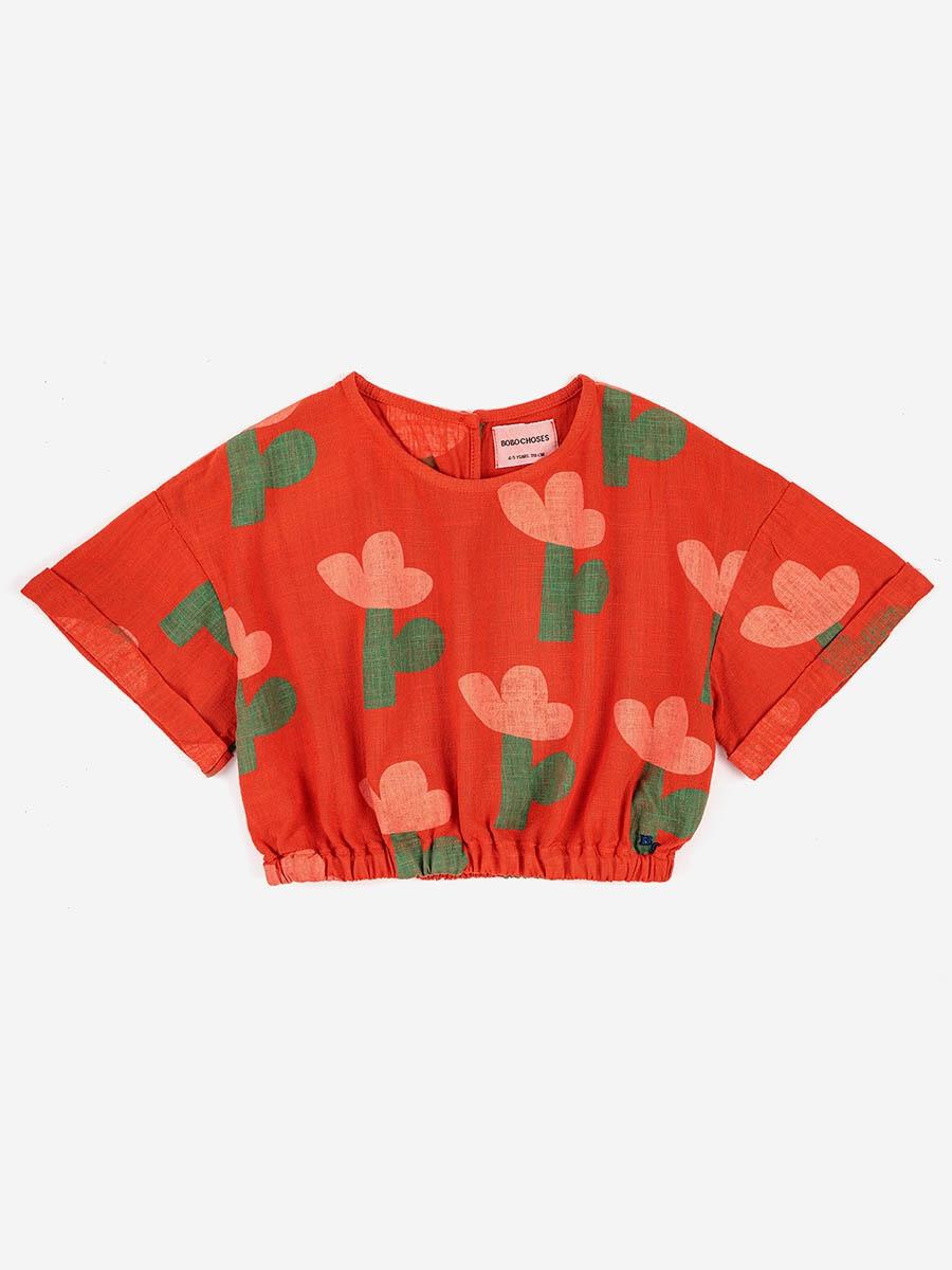 Bobo Choses Sea Flower Ruffle Top
