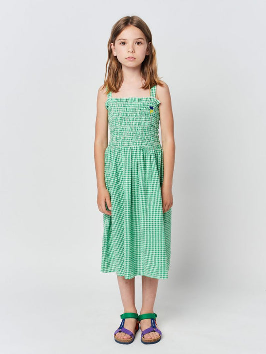 Bobo Choses Smocked Gingham  Dress