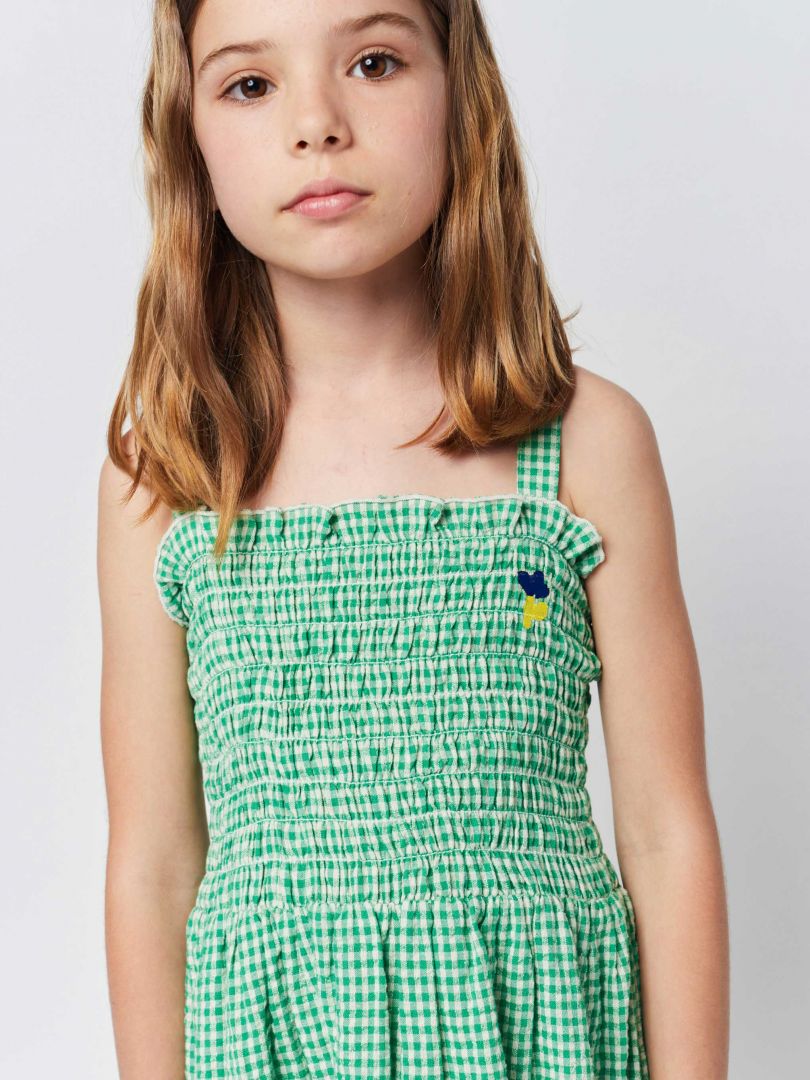 Bobo Choses – Gesmoktes Gingham-Kleid