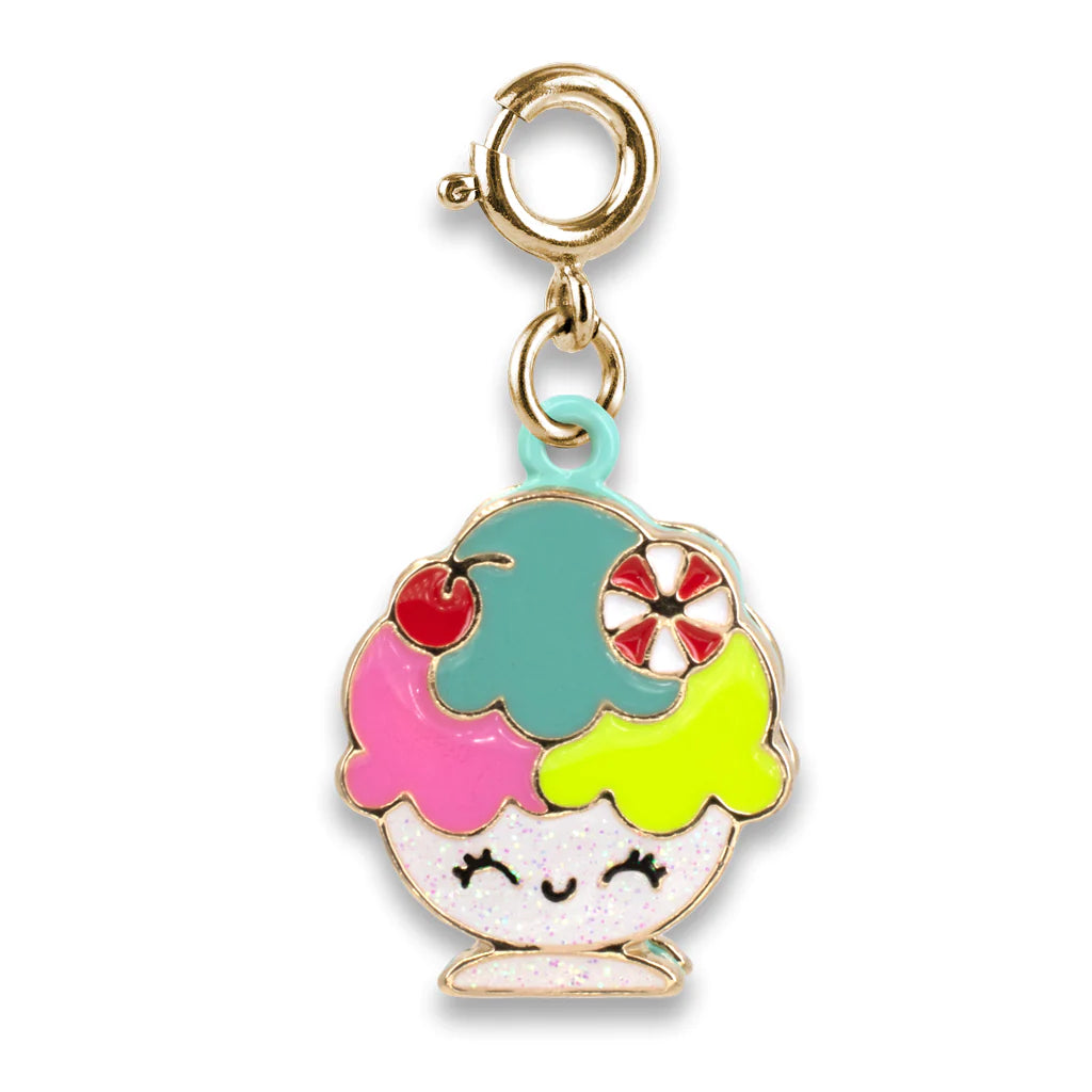 CHARM IT! Gold Ice Cream Sundae Charm