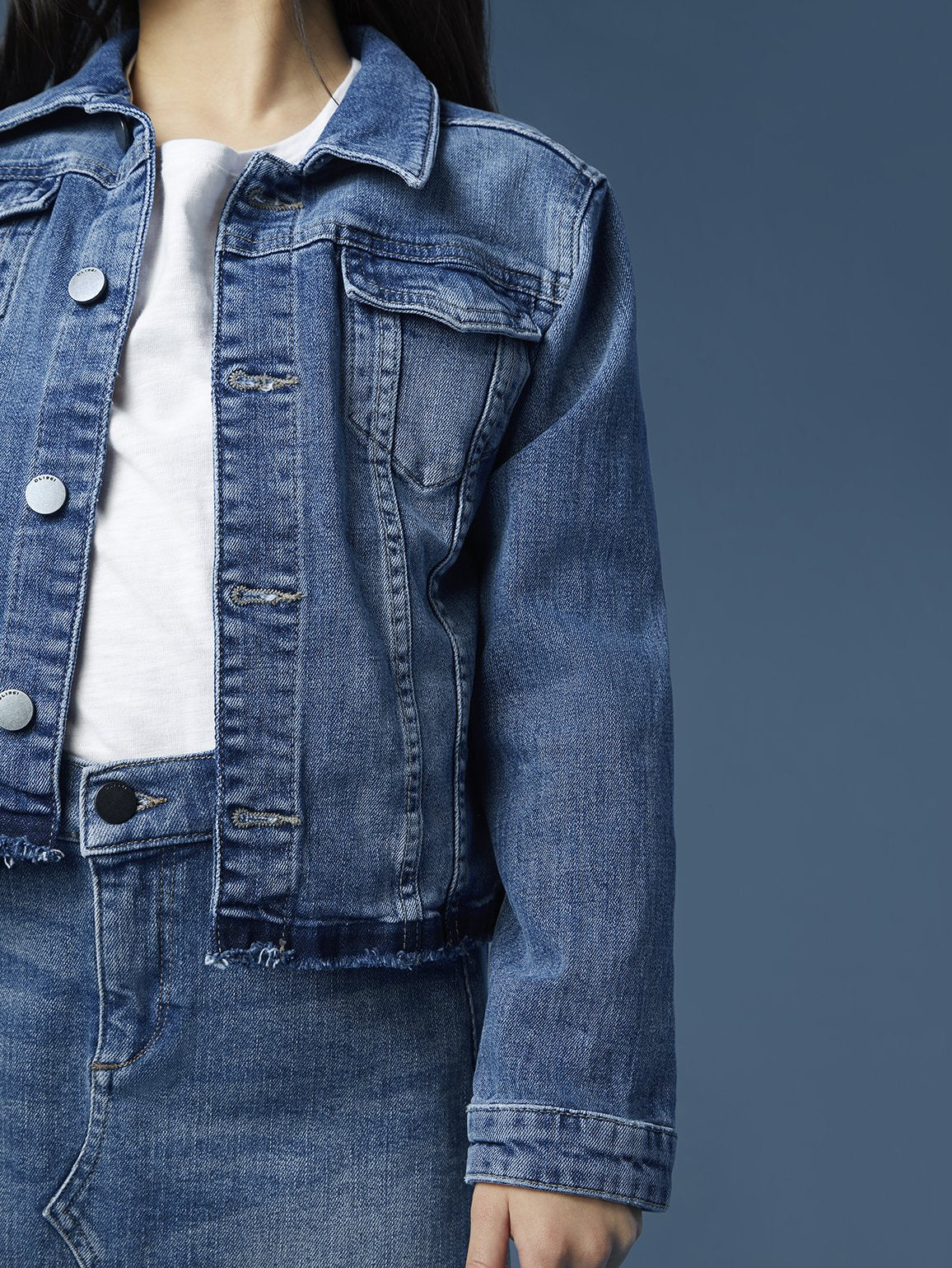 DL1961 Manning Jeansjacke im Used-Look