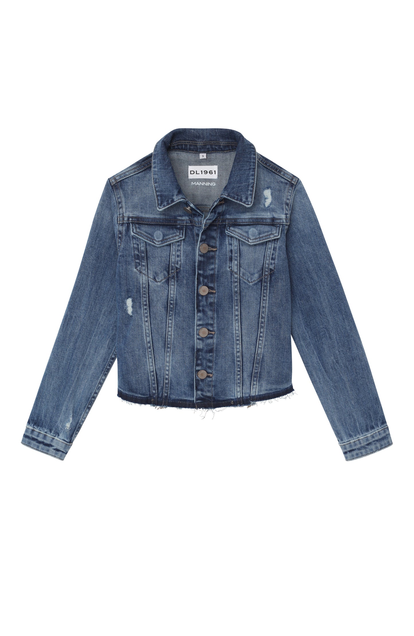 DL1961 Manning Jeansjacke im Used-Look